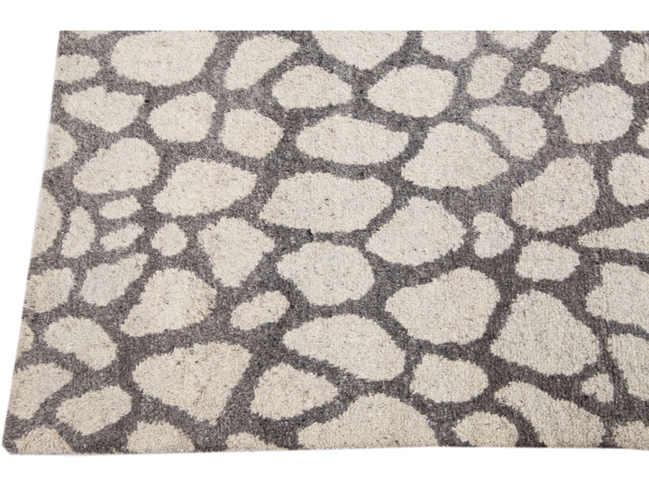 Modern Moroccan Wool Rug 8 X 10