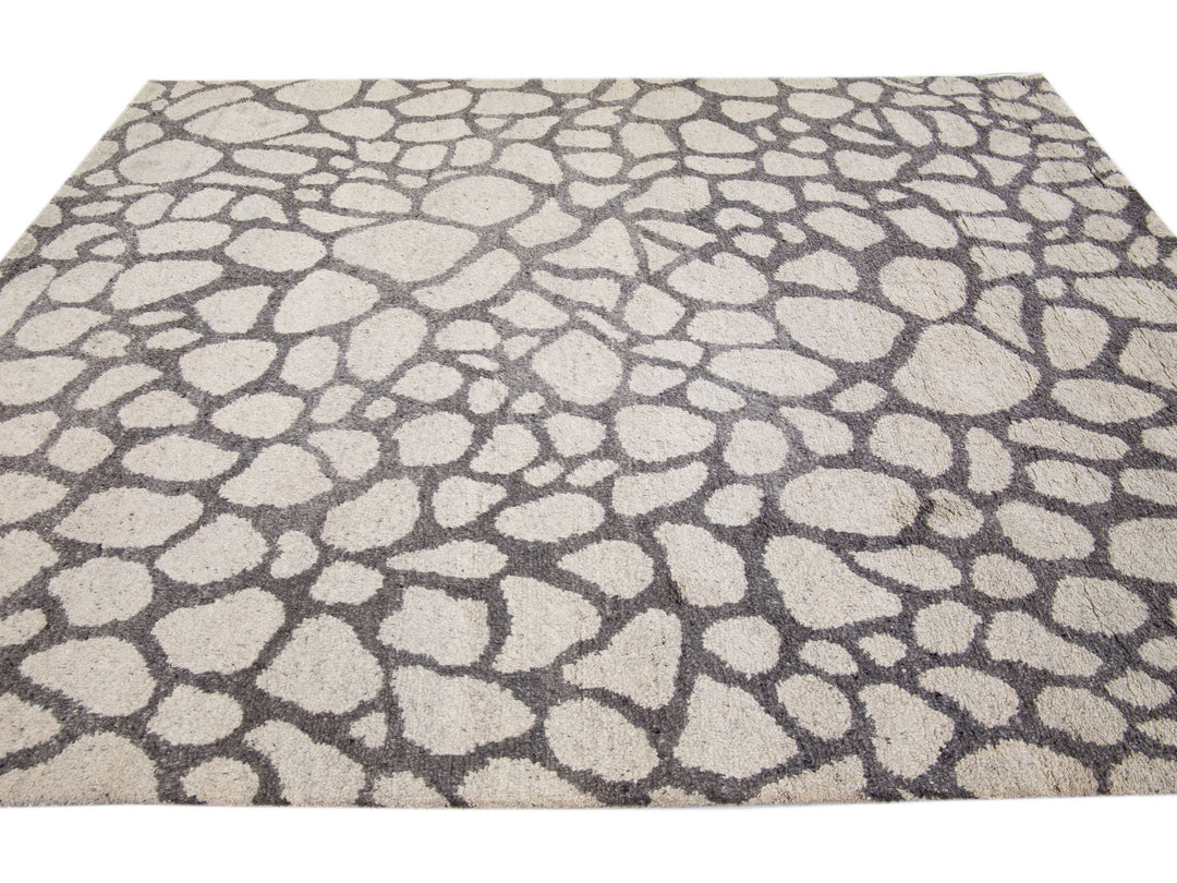 Modern Moroccan Wool Rug 8 X 10