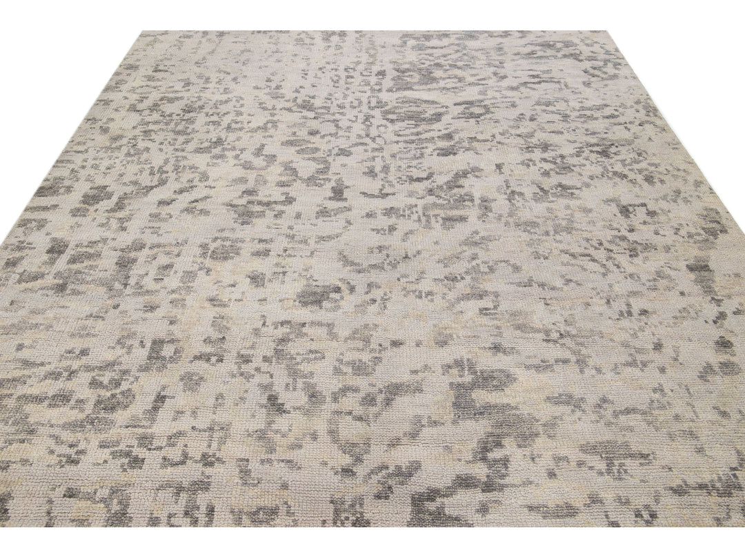 Modern Abstract Wool Rug 8 X 10