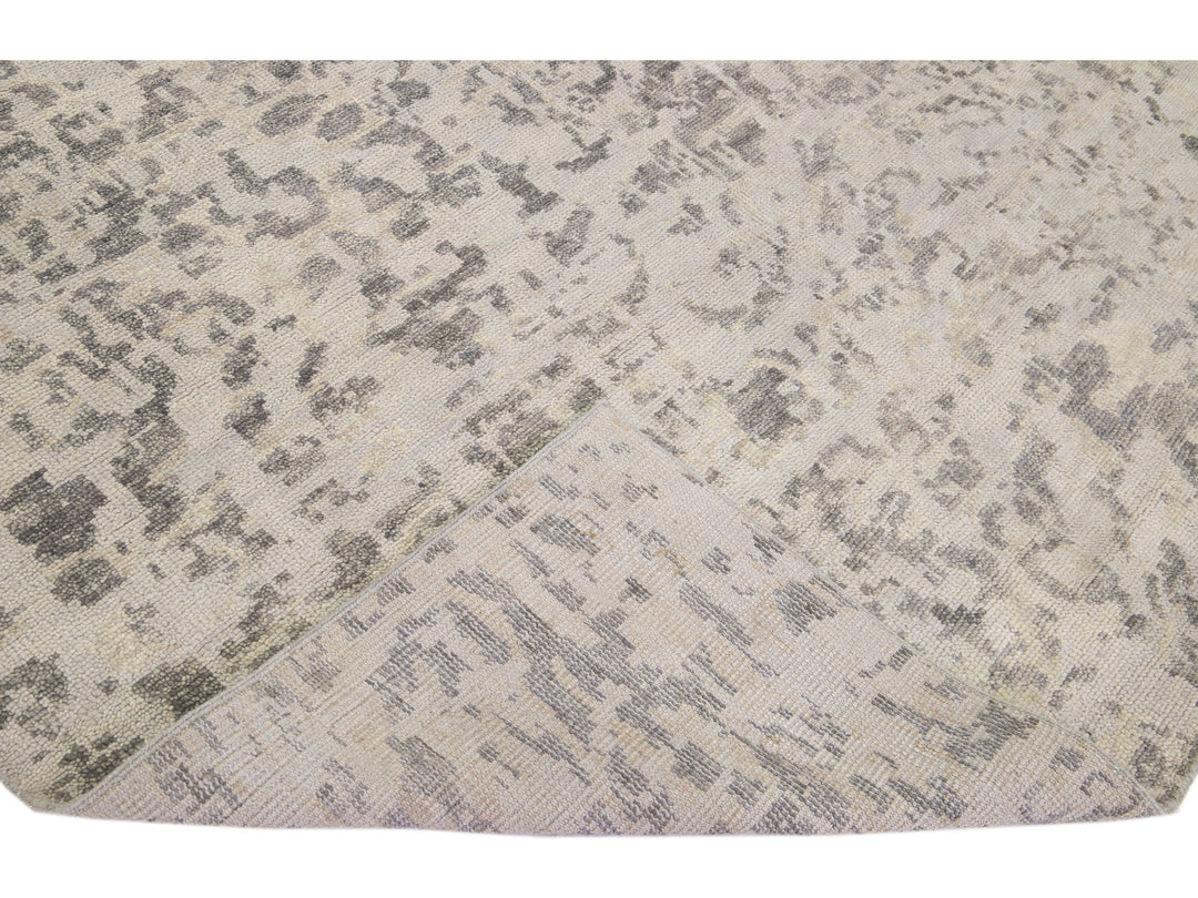 Modern Abstract Wool Rug 8 X 10