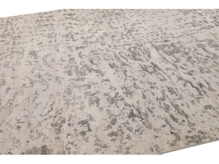 Modern Abstract Wool Rug 8 X 10