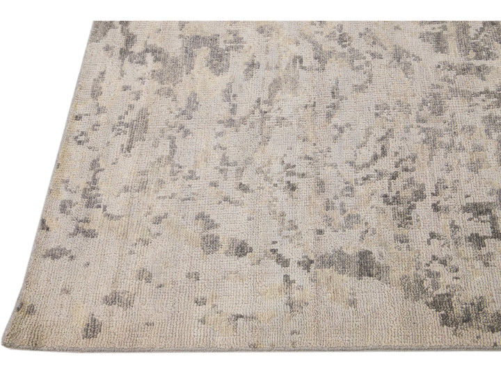 Modern Abstract Wool Rug 8 X 10
