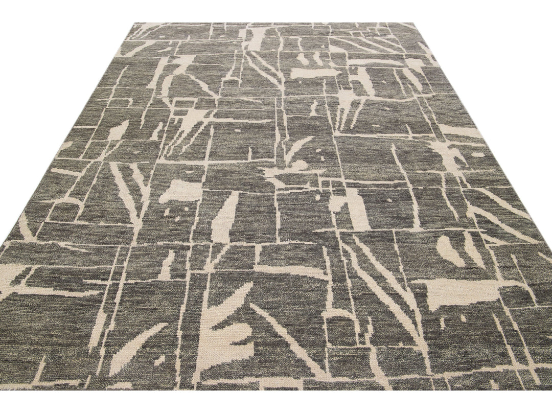 Modern Texture Wool Rug 8 X 10