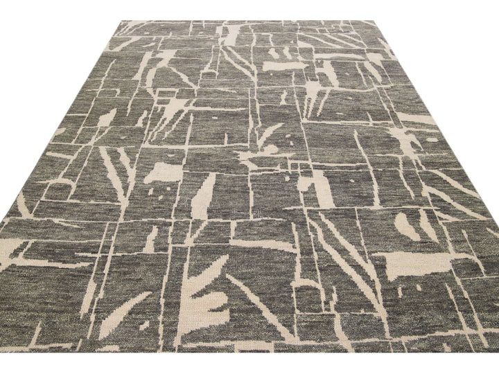Modern Texture Wool Rug 8 X 10