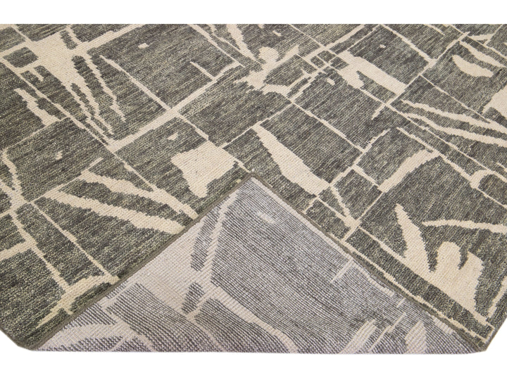 Modern Texture Wool Rug 8 X 10