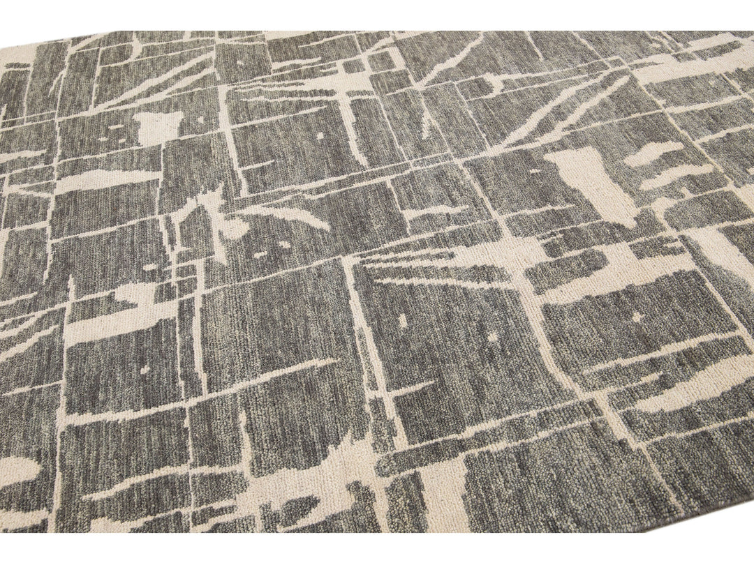 Modern Texture Wool Rug 8 X 10