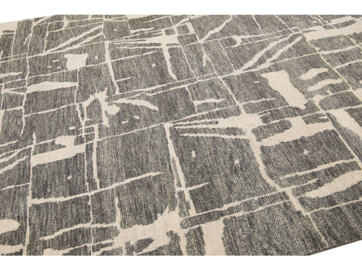 Modern Texture Wool Rug 8 X 10