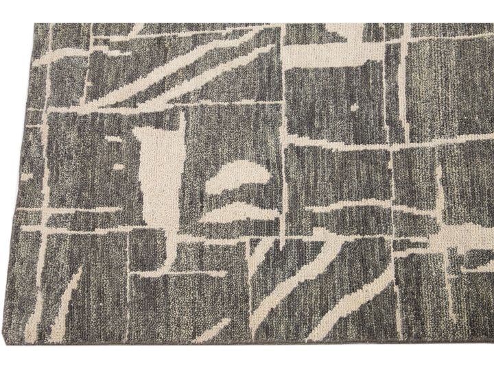 Modern Texture Wool Rug 8 X 10