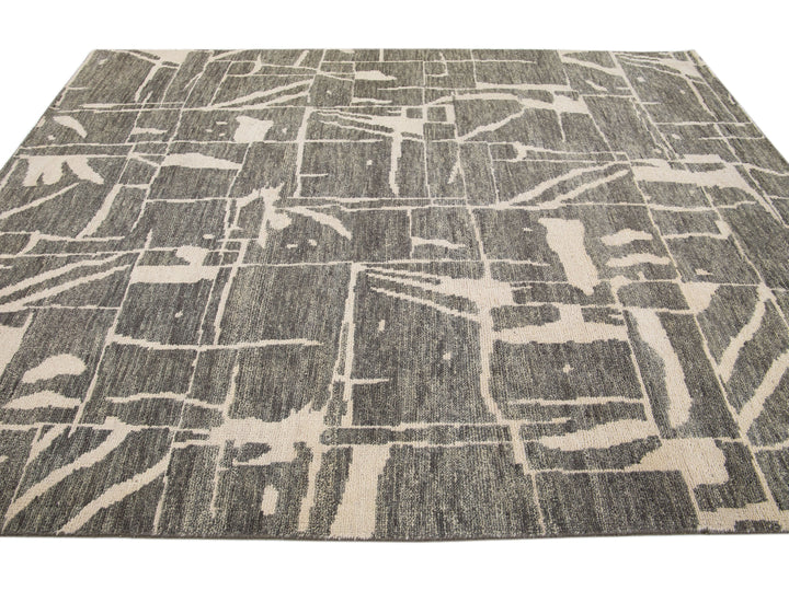 Modern Texture Wool Rug 8 X 10