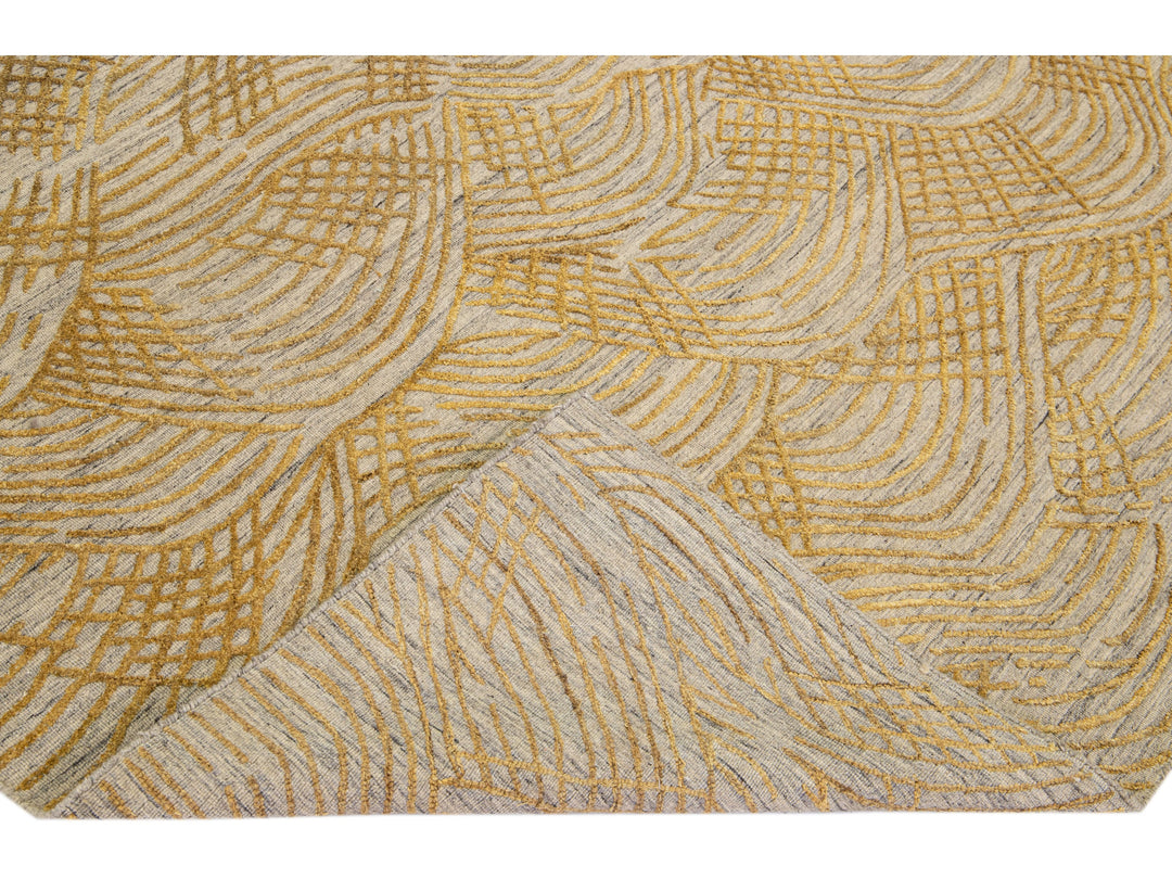 Modern Texture Wool Rug 8 X 10