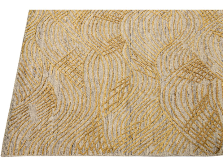 Modern Texture Wool Rug 8 X 10