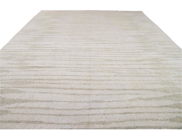 Modern Moroccan Style Wool Rug 12 X 15