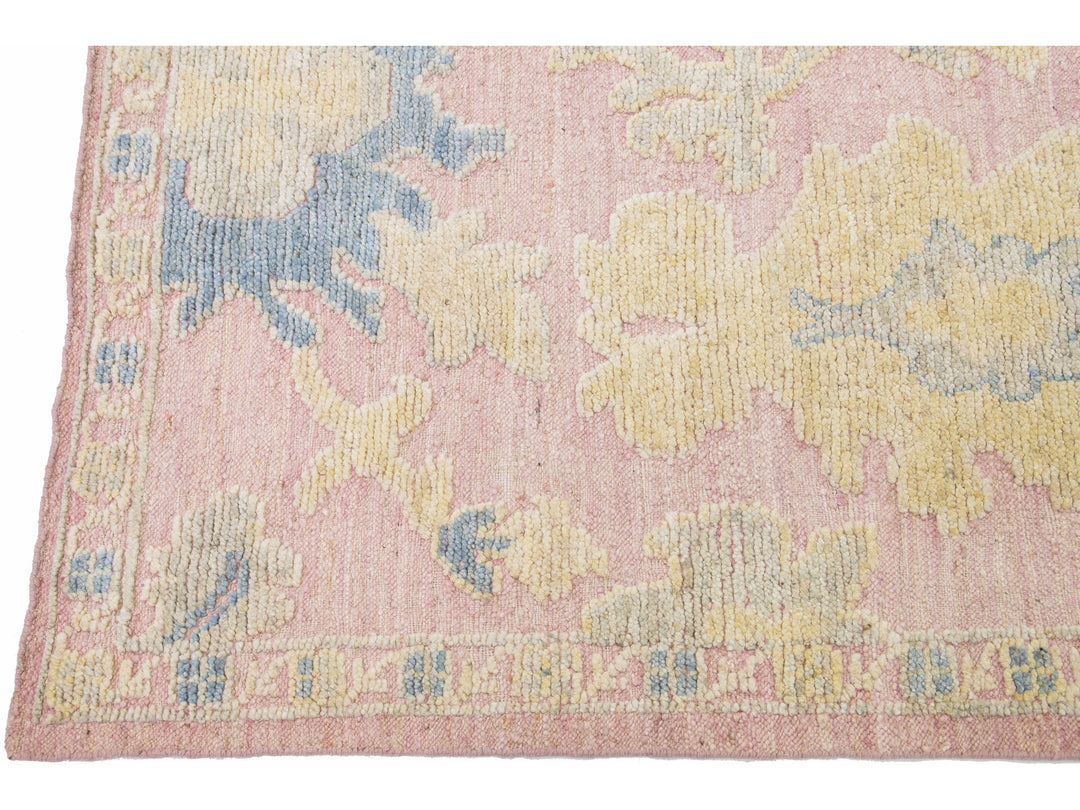 Modern Oushak Wool Rug 13 X 15