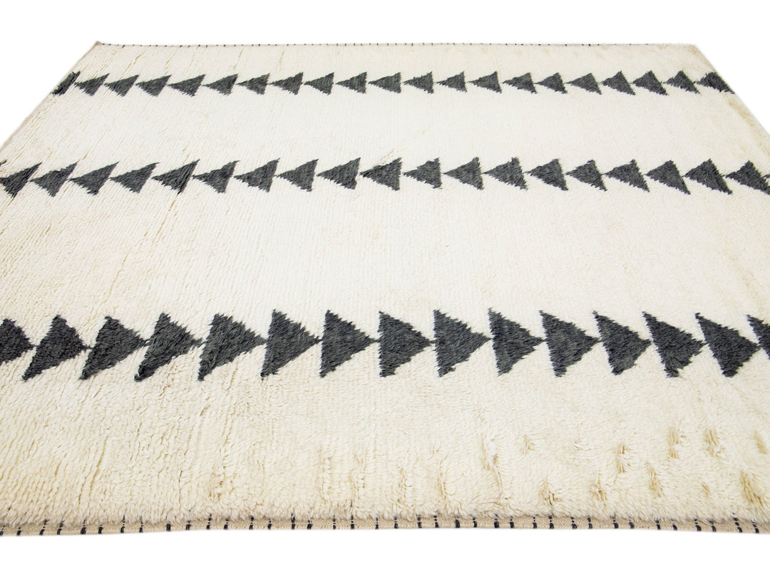 Modern Moroccan Wool Rug 8 X 10