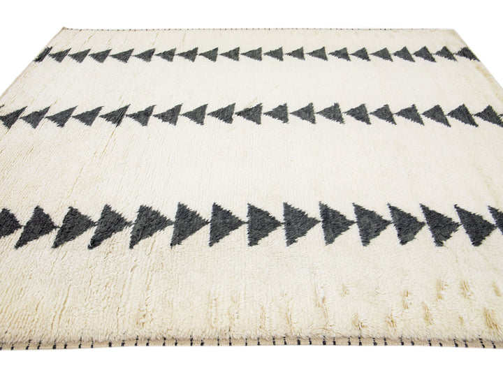 Modern Moroccan Wool Rug 8 X 10