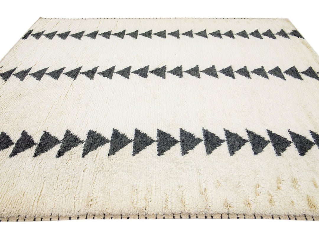 Modern Moroccan Wool Rug 8 X 10