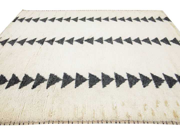 Modern Moroccan Wool Rug 8 X 10