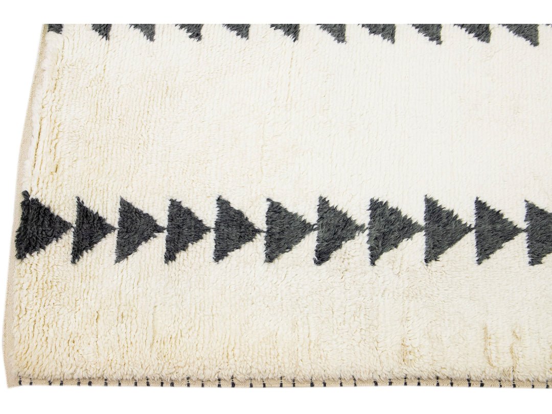 Modern Moroccan Wool Rug 8 X 10