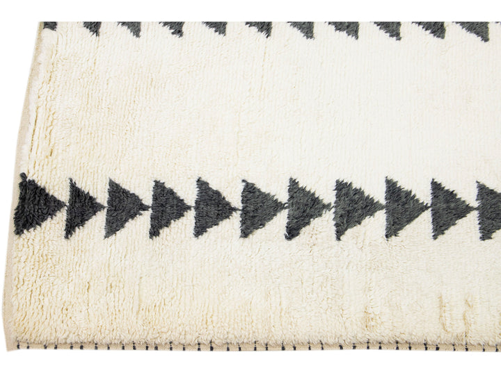 Modern Moroccan Wool Rug 8 X 10