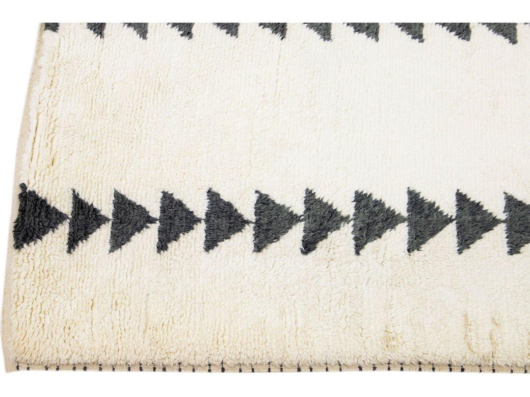 Modern Moroccan Wool Rug 8 X 10