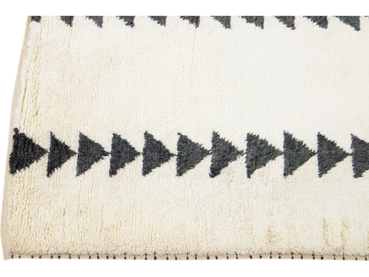 Modern Moroccan Wool Rug 8 X 10
