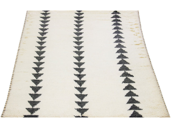Modern Moroccan Wool Rug 8 X 10