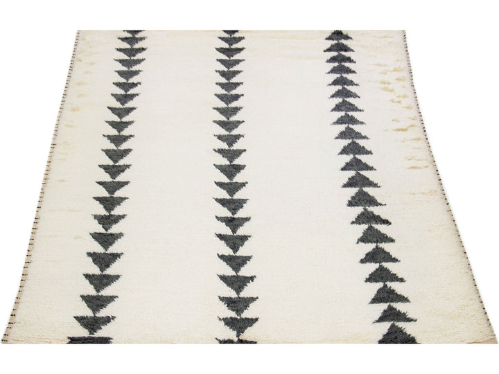 Modern Moroccan Wool Rug 8 X 10