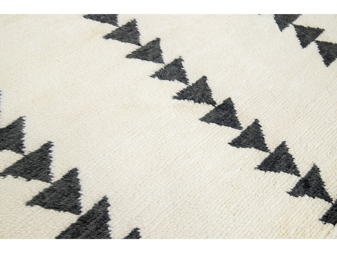 Modern Moroccan Wool Rug 8 X 10