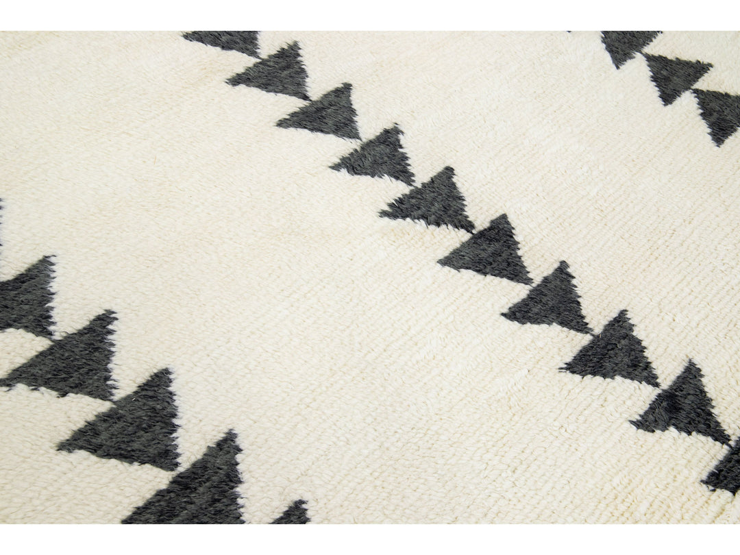 Modern Moroccan Wool Rug 8 X 10