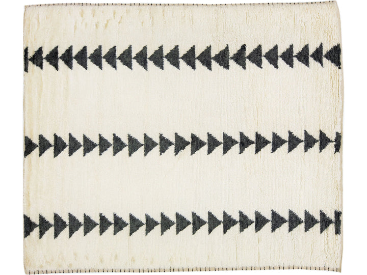 Modern Moroccan Wool Rug 8 X 10