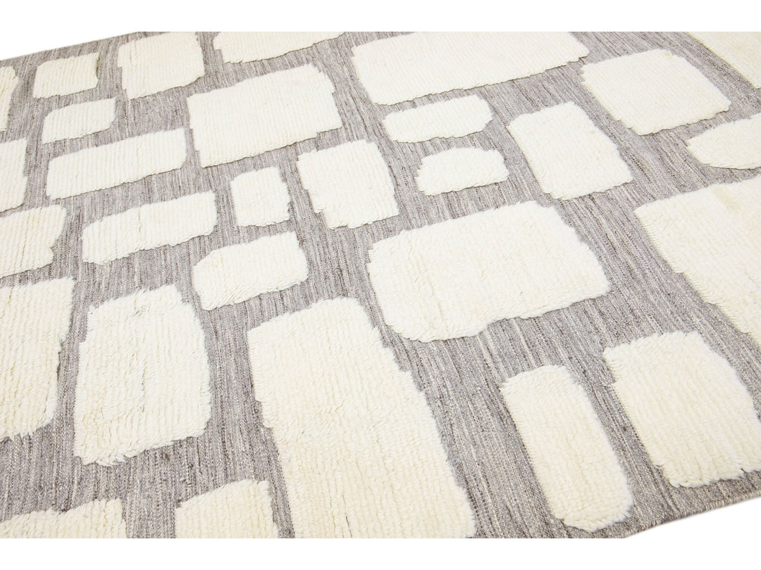 Modern Moroccan Wool Rug 8 X 10
