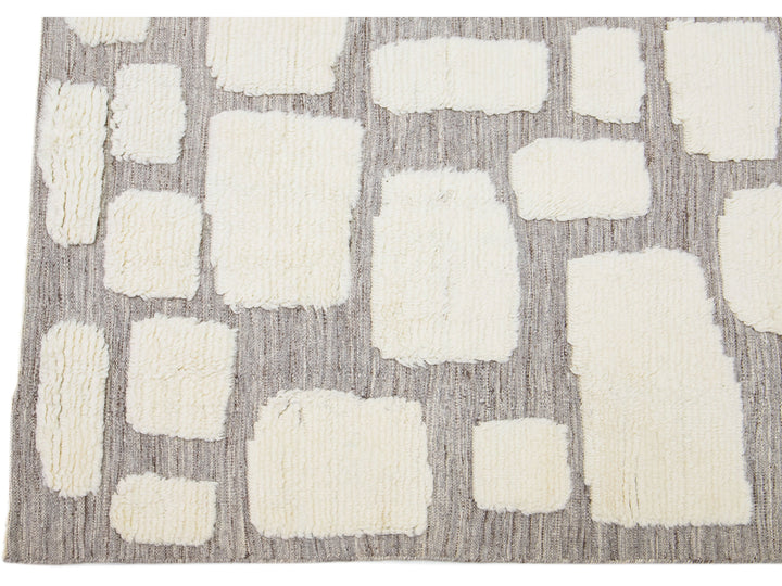 Modern Moroccan Wool Rug 8 X 10