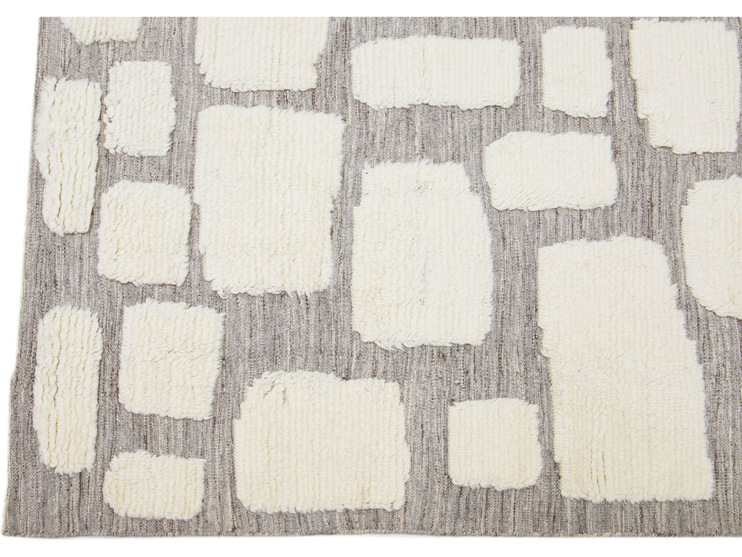 Modern Moroccan Wool Rug 8 X 10