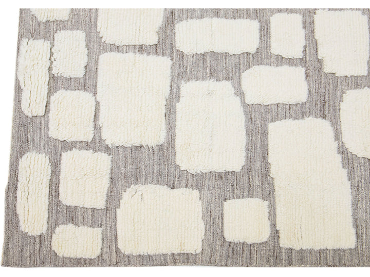 Modern Moroccan Wool Rug 8 X 10