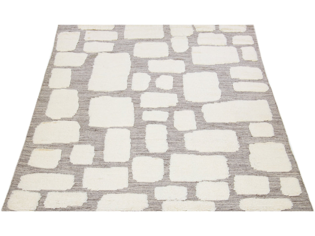 Modern Moroccan Wool Rug 8 X 10