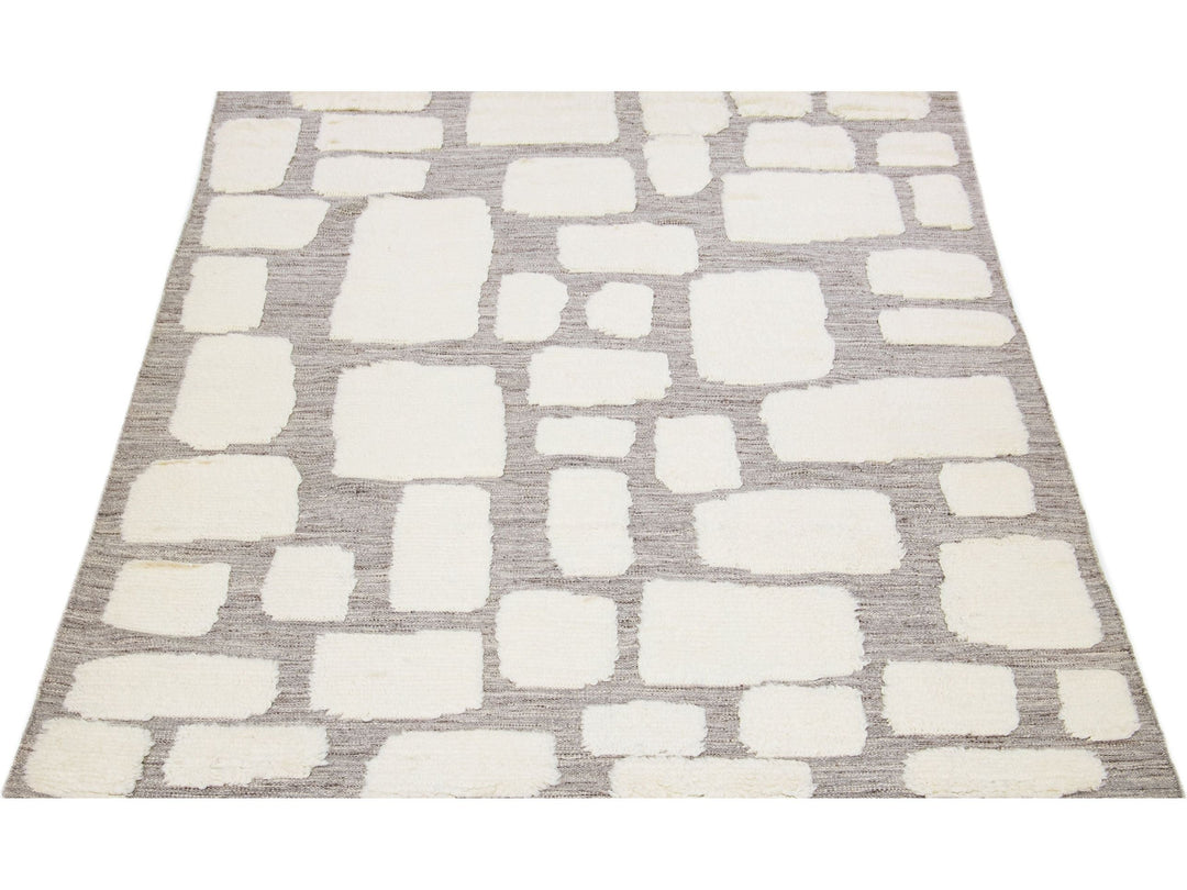 Modern Moroccan Wool Rug 8 X 10