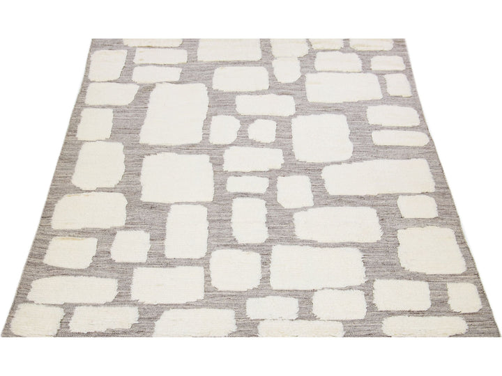Modern Moroccan Wool Rug 8 X 10