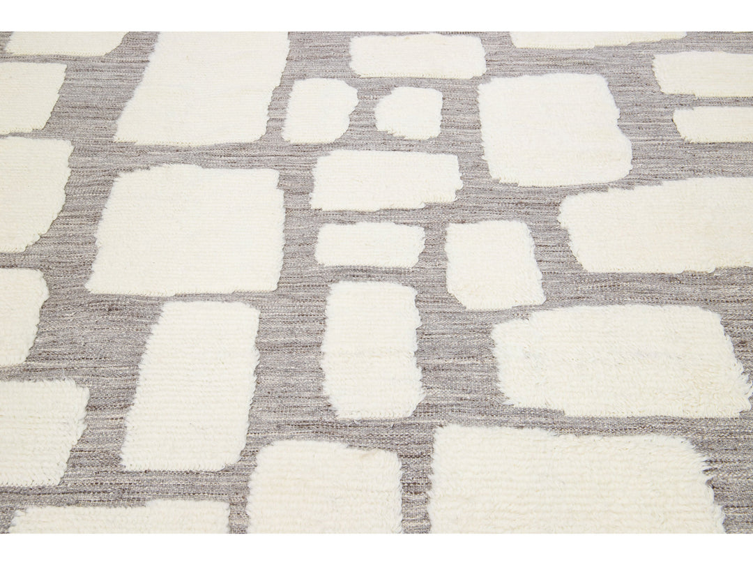 Modern Moroccan Wool Rug 8 X 10