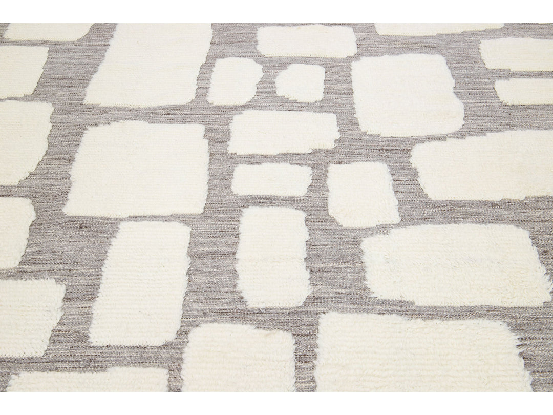 Modern Moroccan Wool Rug 8 X 10