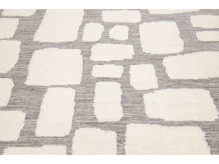 Modern Moroccan Wool Rug 8 X 10