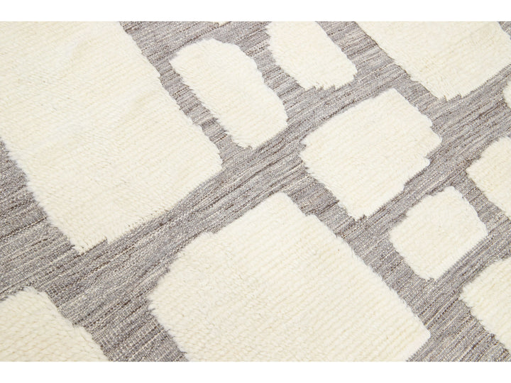Modern Moroccan Wool Rug 8 X 10