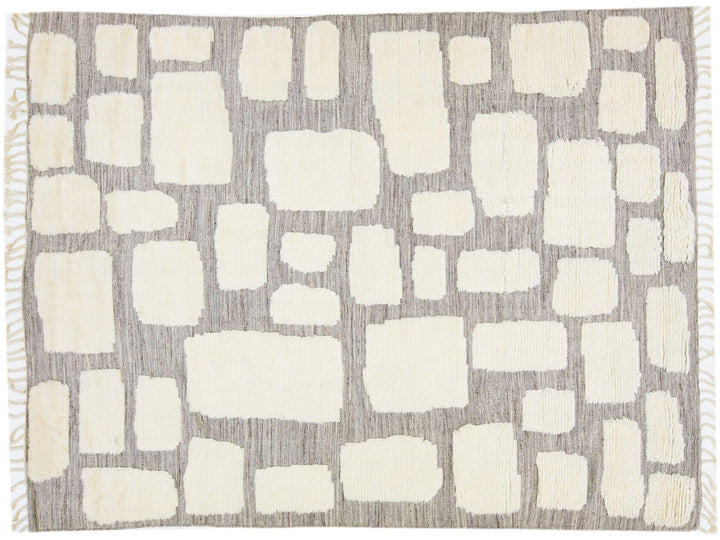 Modern Moroccan Wool Rug 8 X 10