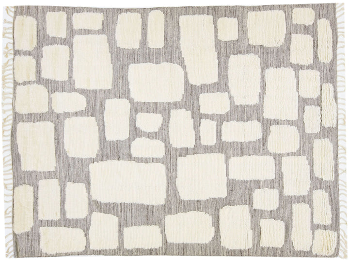 Modern Moroccan Wool Rug 8 X 10