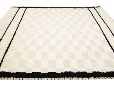 Modern Moroccan Wool Rug 8 X 10