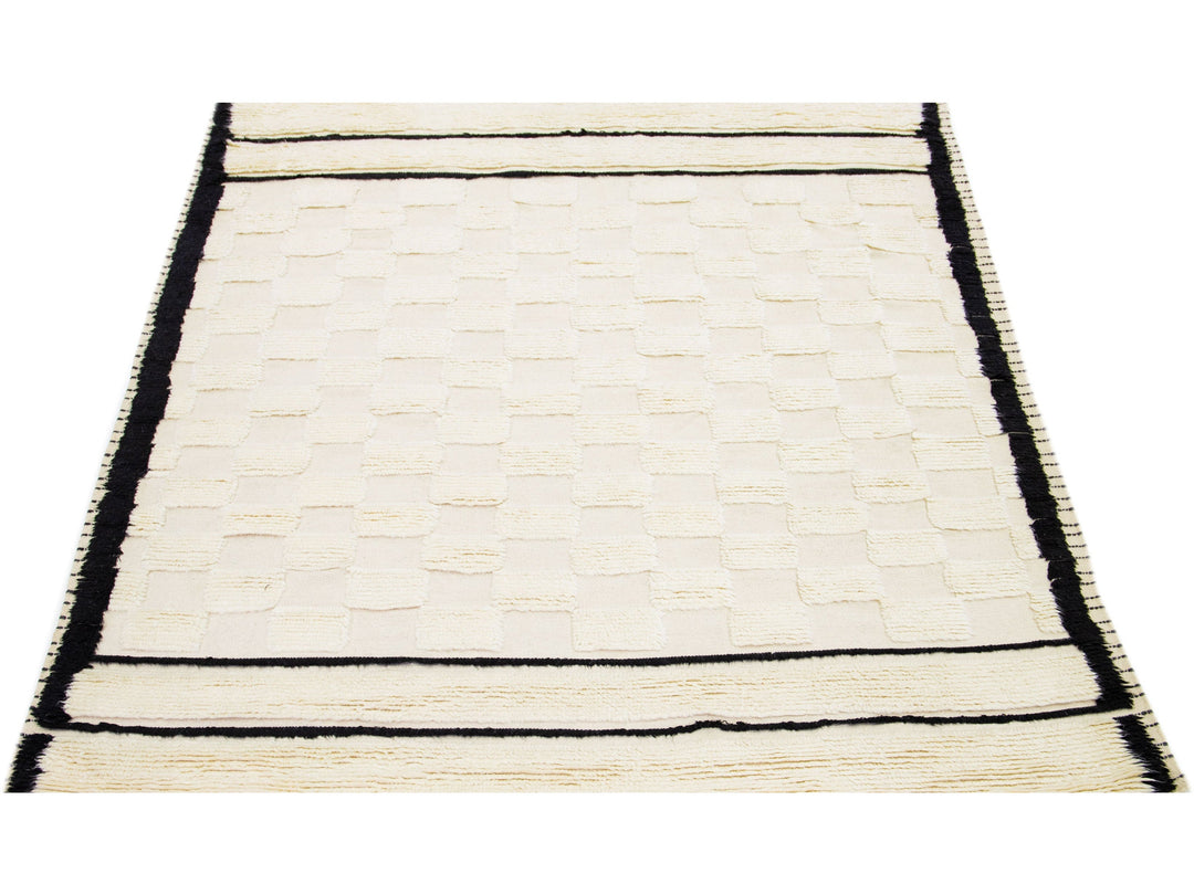 Modern Moroccan Wool Rug 8 X 10