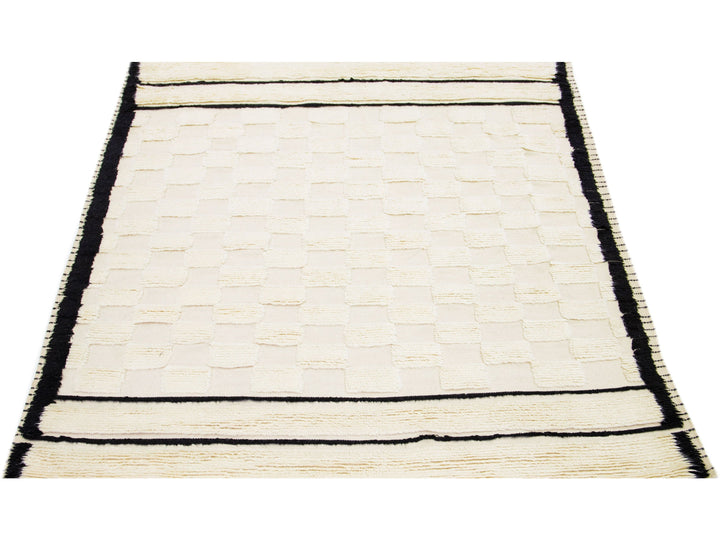 Modern Moroccan Wool Rug 8 X 10