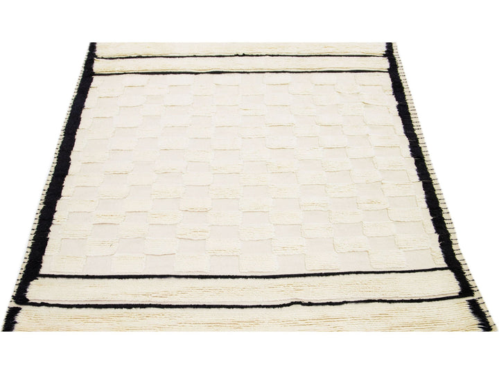 Modern Moroccan Wool Rug 8 X 10