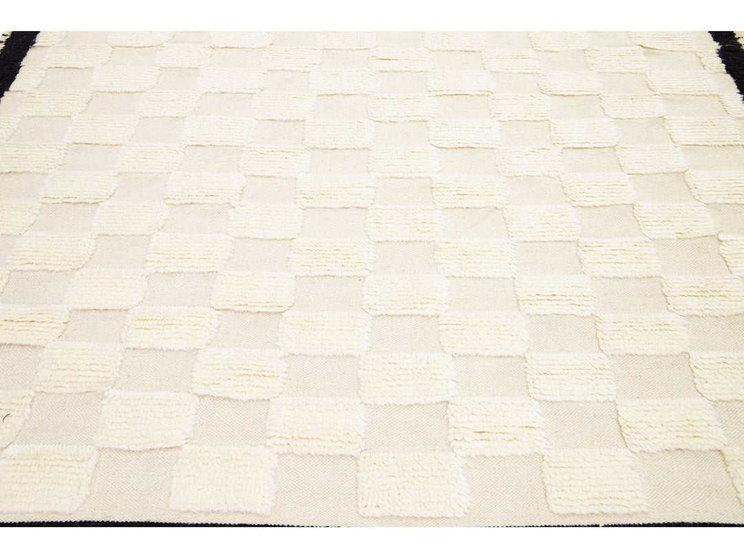 Modern Moroccan Wool Rug 8 X 10