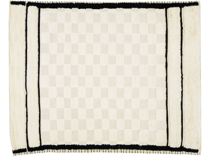Modern Moroccan Wool Rug 8 X 10