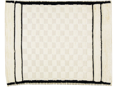 Modern Moroccan Wool Rug 8 X 10